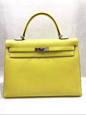 Hermes Kelly 35 cm Lime Yellow